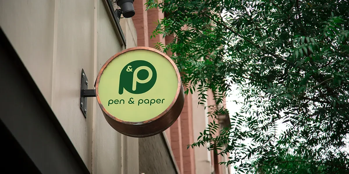 Pen and paper Shop Sign Mockup WEBP copy